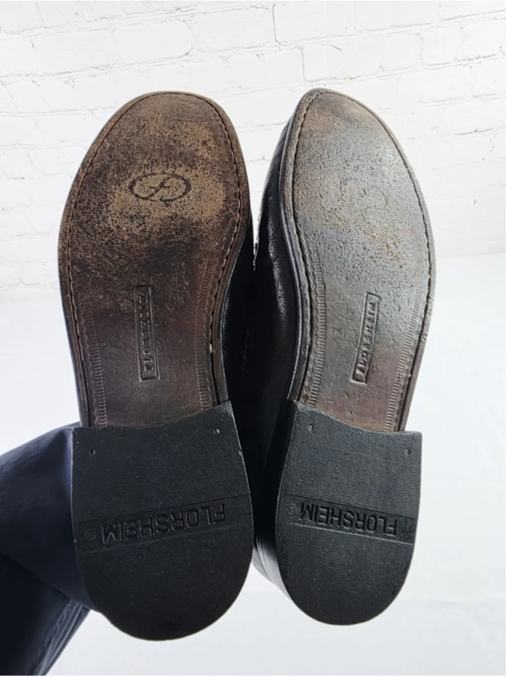 Florsheim Men Moc Toe Black Croc Print Leather Tassel Loafer Size 10.5